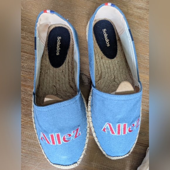 SOLUDOS The Original Espadrille "Allez" in Laguna Blue France, Size 8-8.5 NWB - Picture 6 of 8